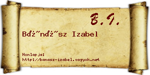 Bánász Izabel névjegykártya